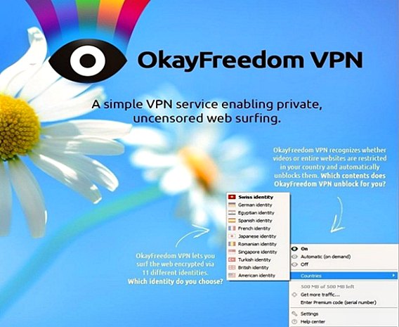 Features of OkayFreedom VPN
